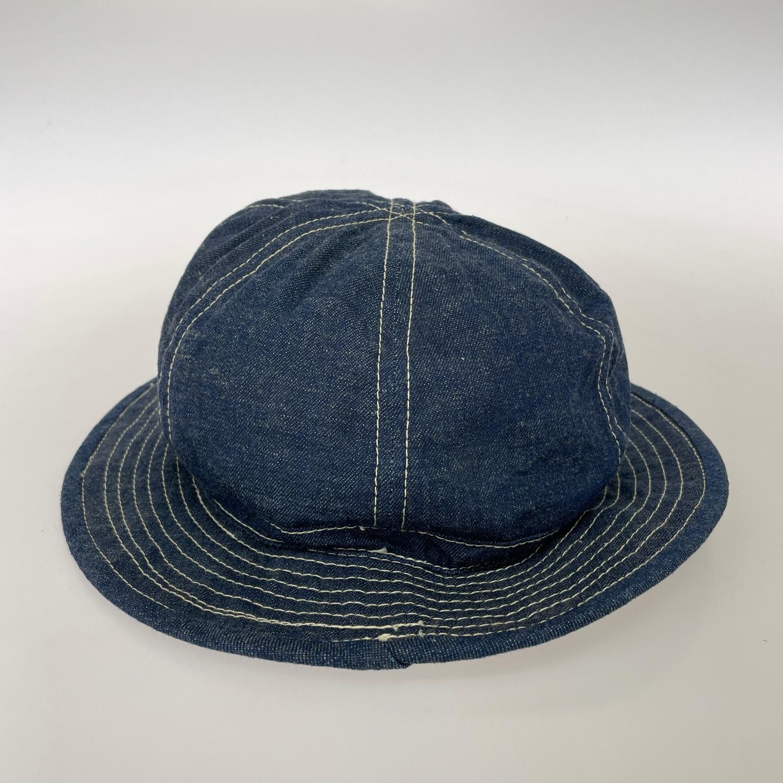 ハット DENIM ARMY HAT SIZE:7 3/4 ネイビー