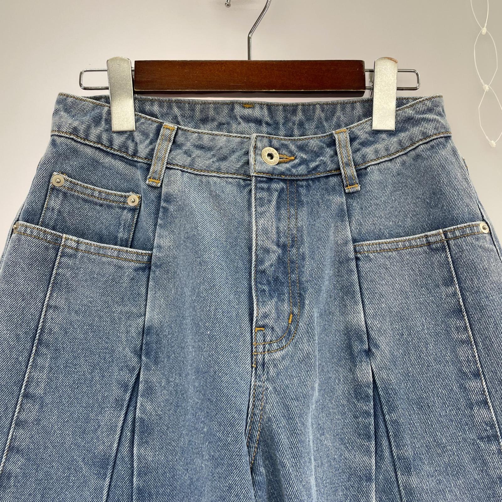 デニムパンツ プリーツバルーンデニム 1