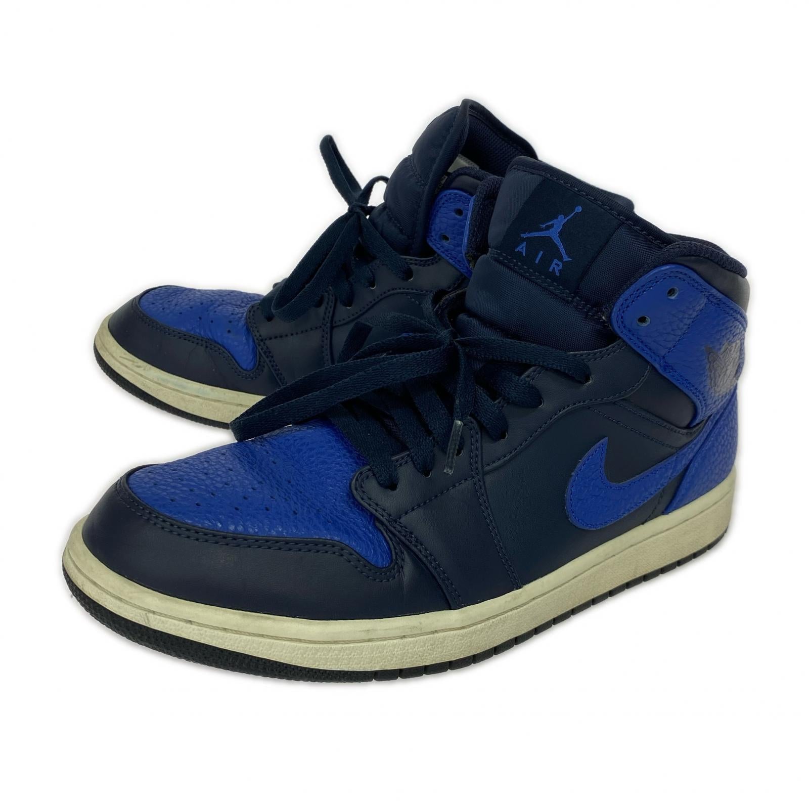スニーカー AIR JORDAN 1 MID BLU (27.5) 27.5cm (US9 1/2 UK9 EU45) ブルー