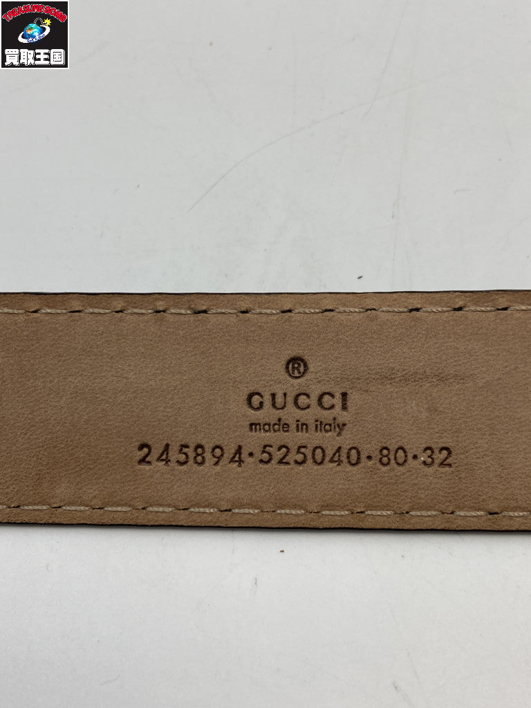 GUCCI ダブルGバックルベルト BLK