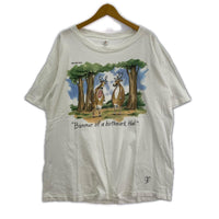 半袖Tシャツ 90s THE FAR SIDE トナカイターゲット プリントTee XL ホワイト ホワイト