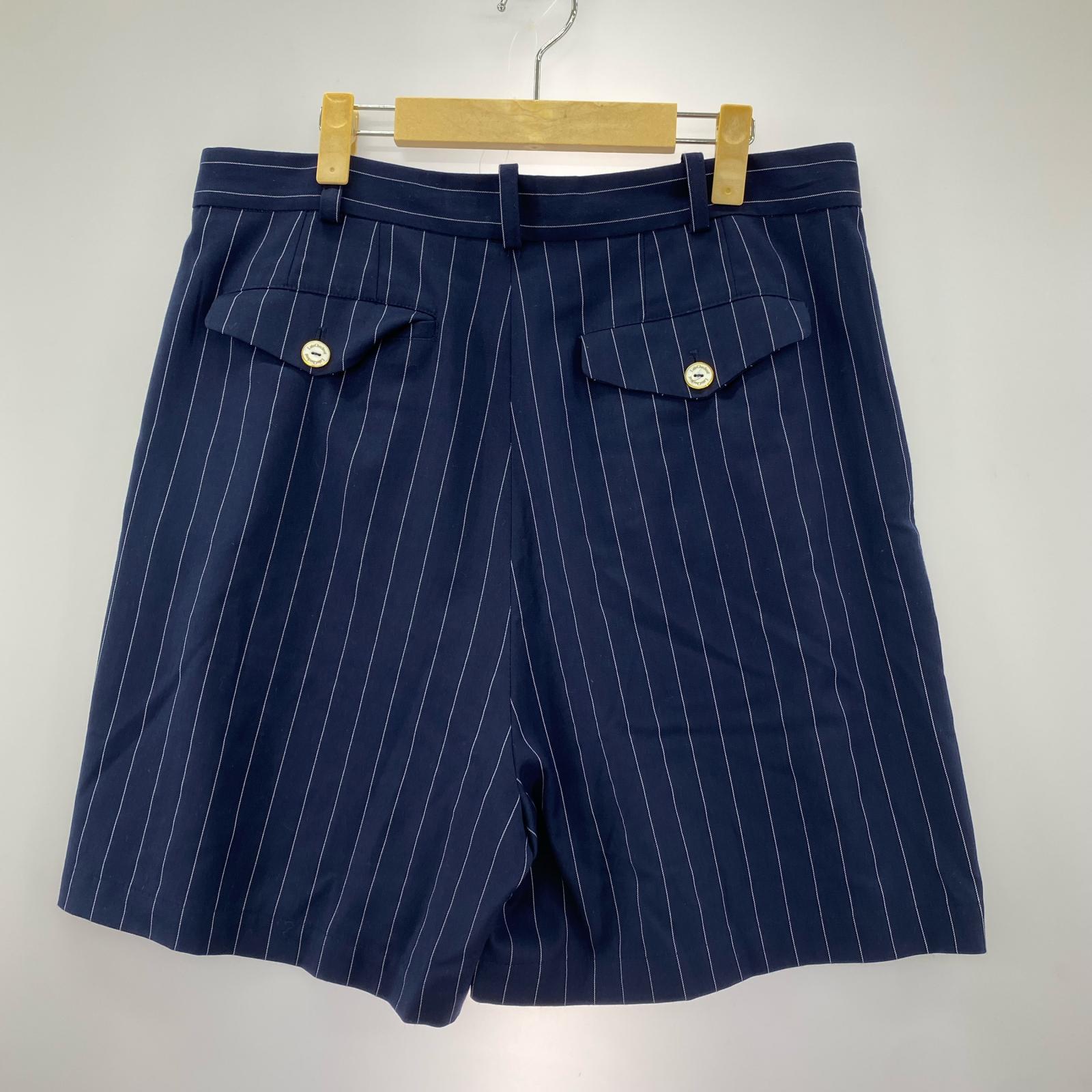 ショートパンツ Late Checkout ピンストライプショーツ M ネイビー M