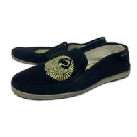 シューズ Supreme×Sasquatchfabrix. 16ss Crane Slip-on 鶴刺繍スリッポン 28㎝ ブラック