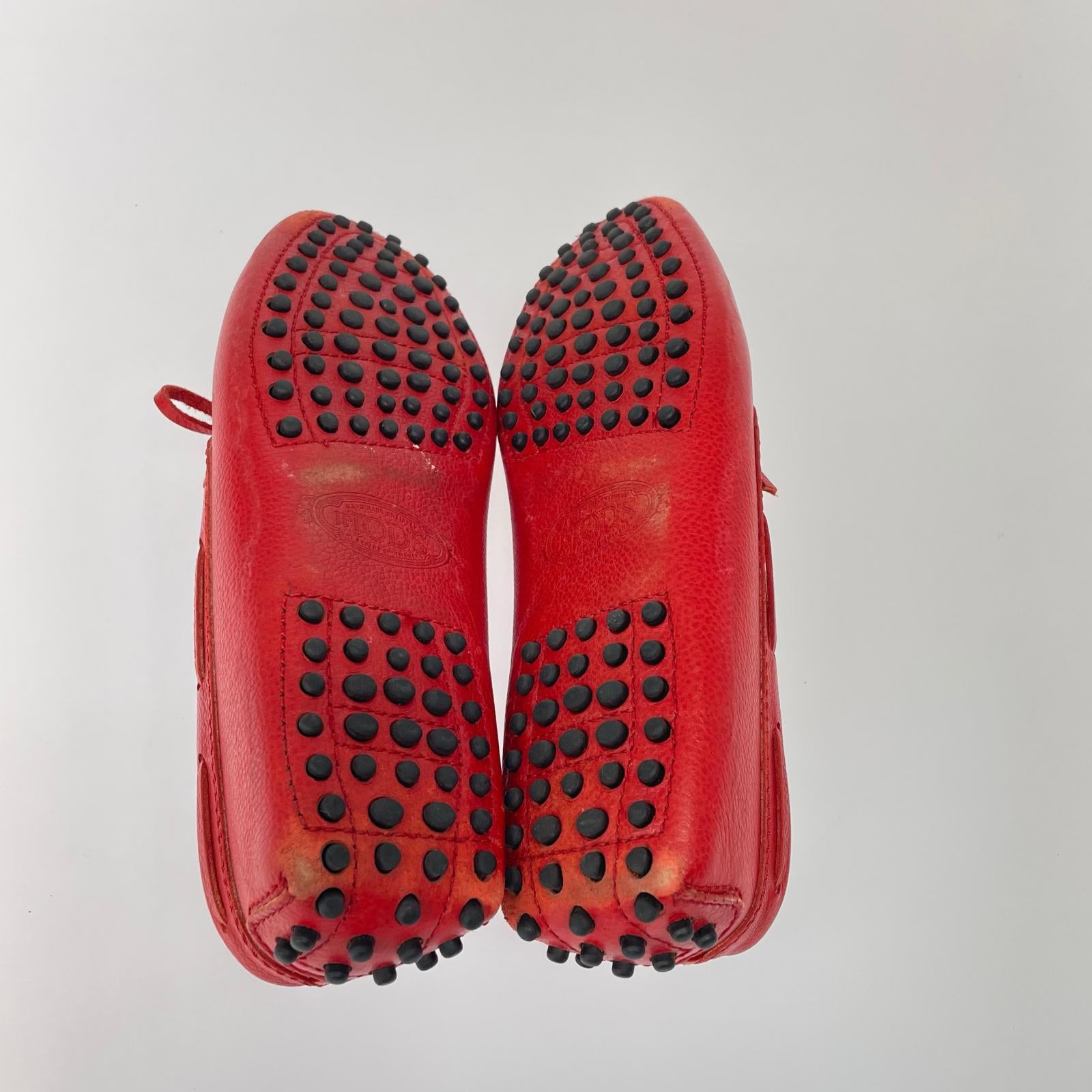 シューズ TODS FERRARI ドライビングシューズ 36 レッド