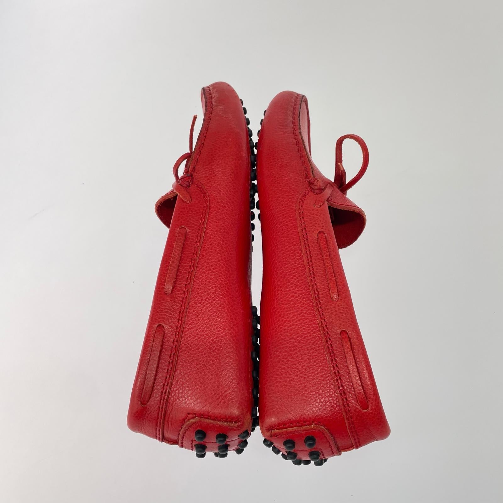 シューズ TODS FERRARI ドライビングシューズ 36 レッド