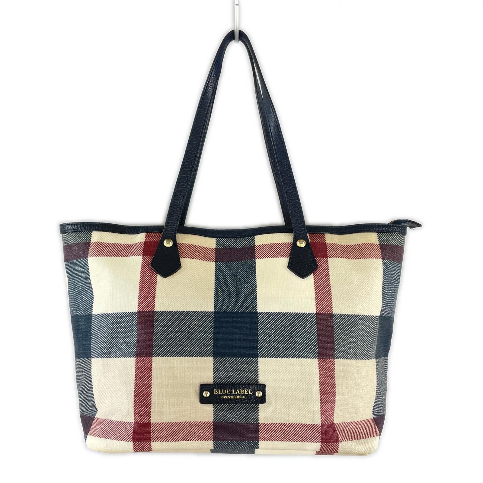 トートバッグ クレストブリッジチェックPVCヨート ベージュ