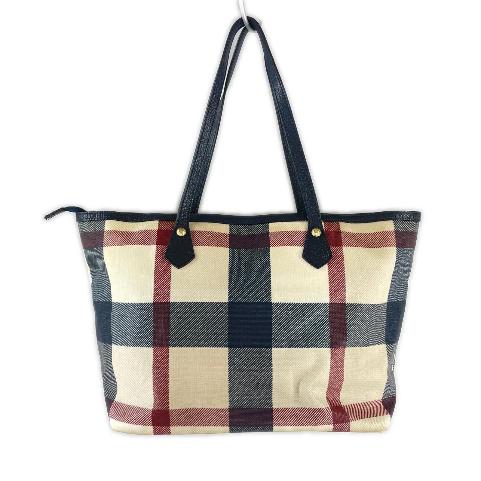 トートバッグ クレストブリッジチェックPVCヨート ベージュ