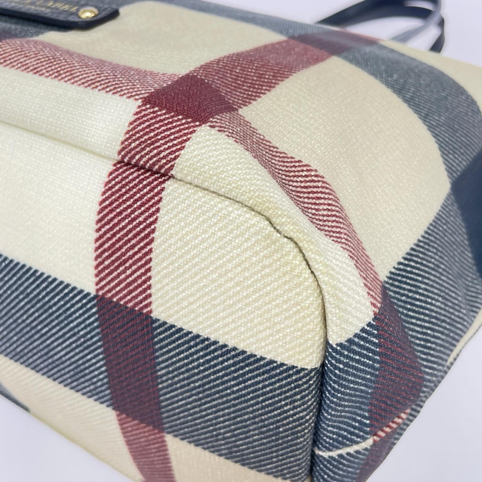 トートバッグ クレストブリッジチェックPVCヨート ベージュ