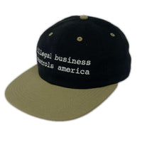 キャップ 16AW 2-Tone Illegal Business 6-Panel ブラック