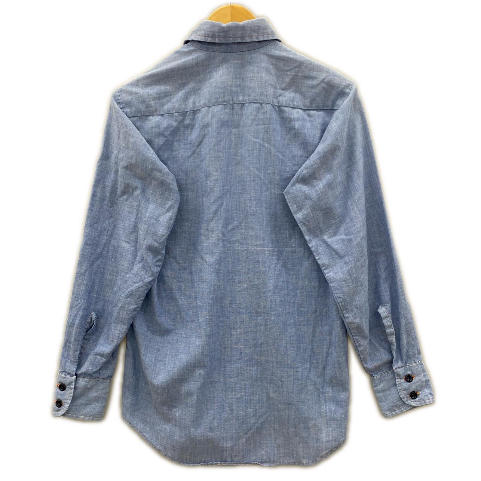 長袖シャツ TOWN CRAFT シャンブレシャツ ブルー