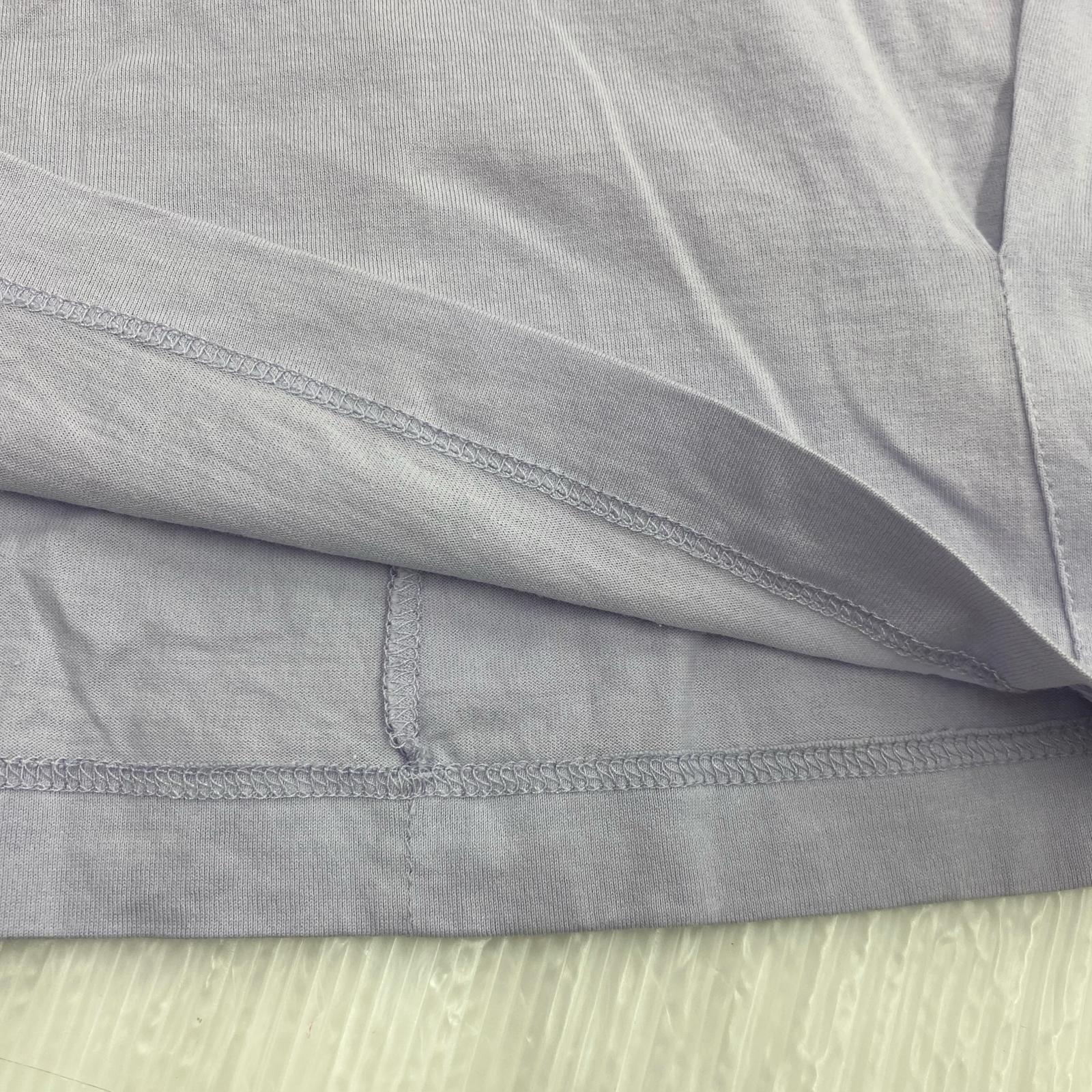 タンクトップ 14SS 変形 Vネック ノースリーブ S パープル M パープル