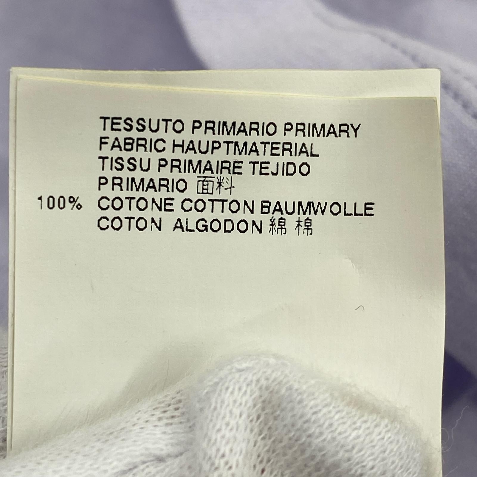 タンクトップ 14SS 変形 Vネック ノースリーブ S パープル M パープル