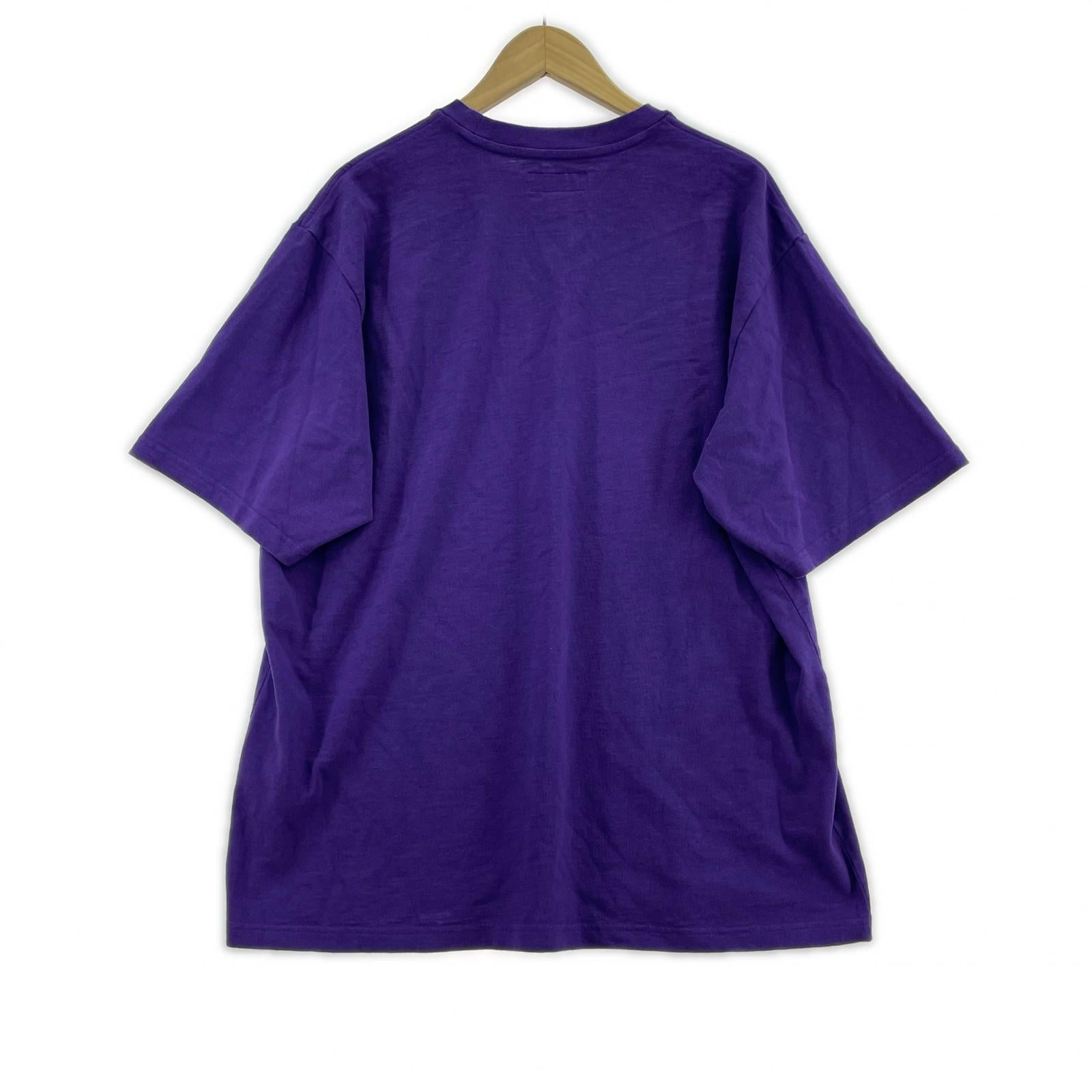 半袖Tシャツ Stencil Embroidered PUP L パープル