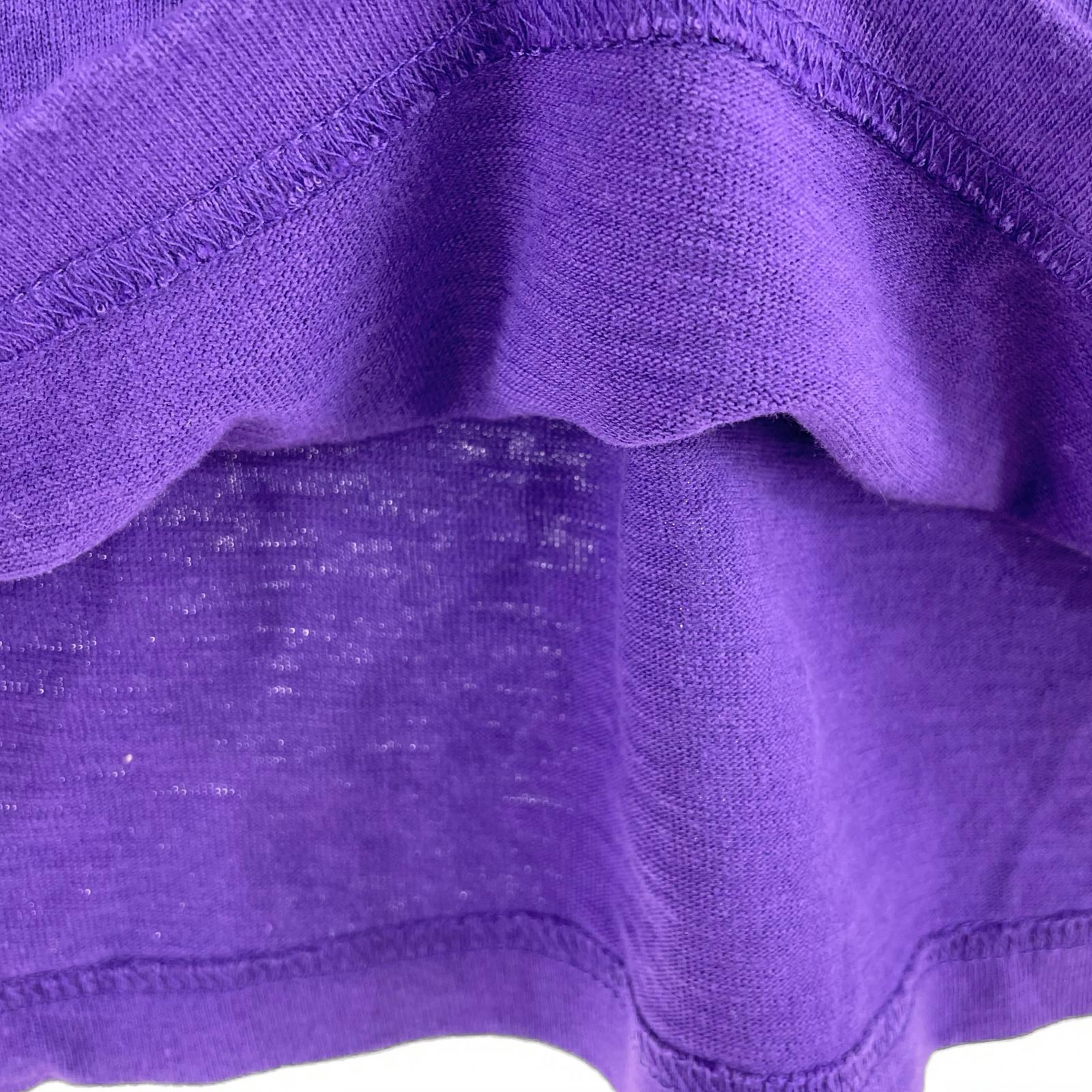 半袖Tシャツ Stencil Embroidered PUP L パープル
