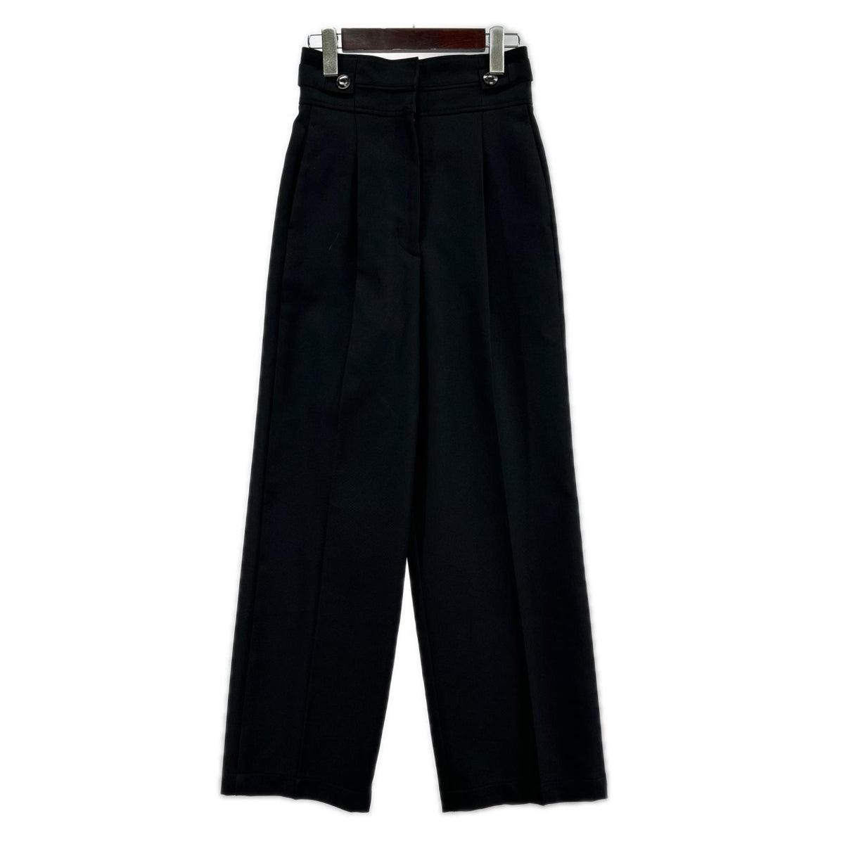 パンツ ツイルカラーストレートパンツ 黒 2 ブラック