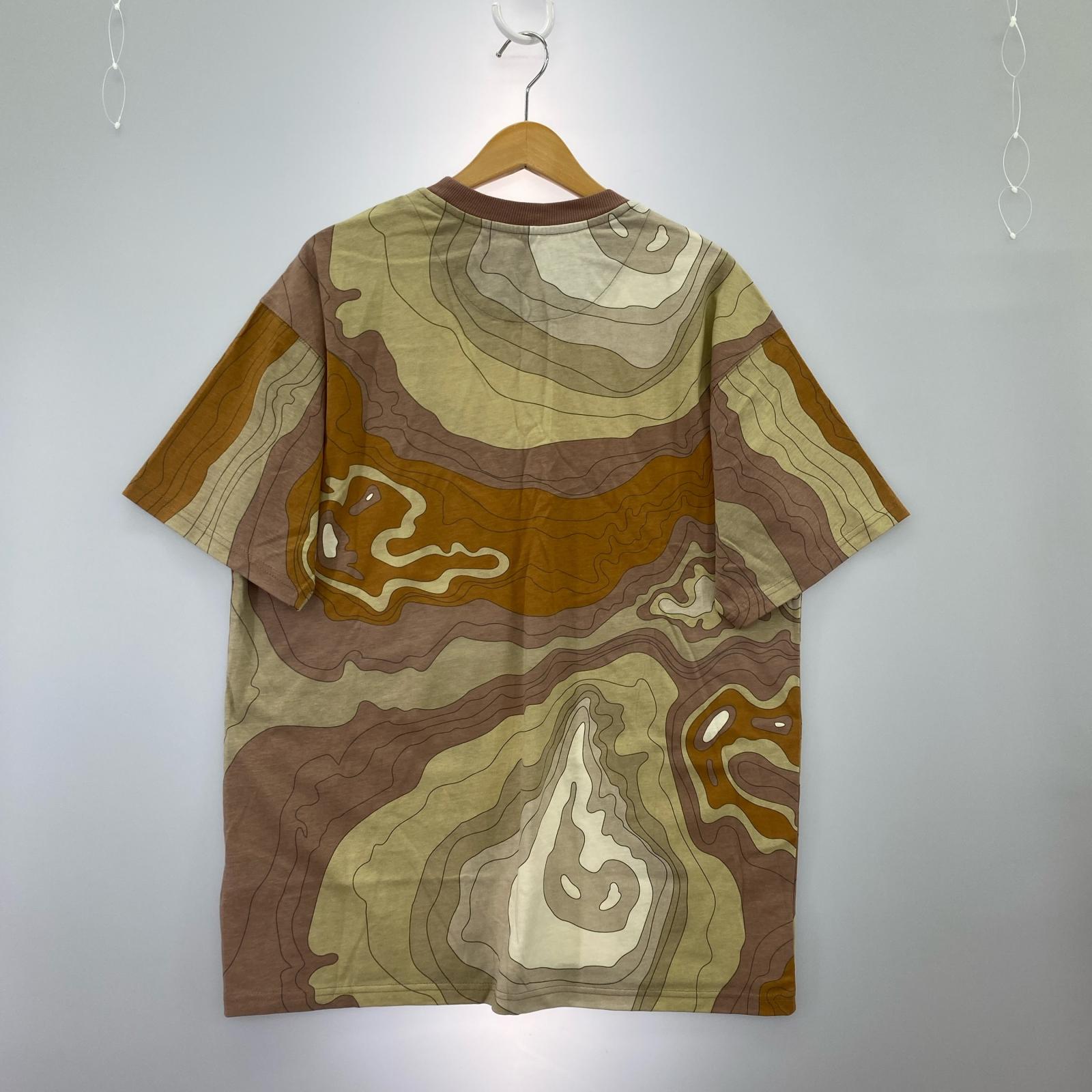 半袖Tシャツ マーブル柄 茶(L) L マルチカラー