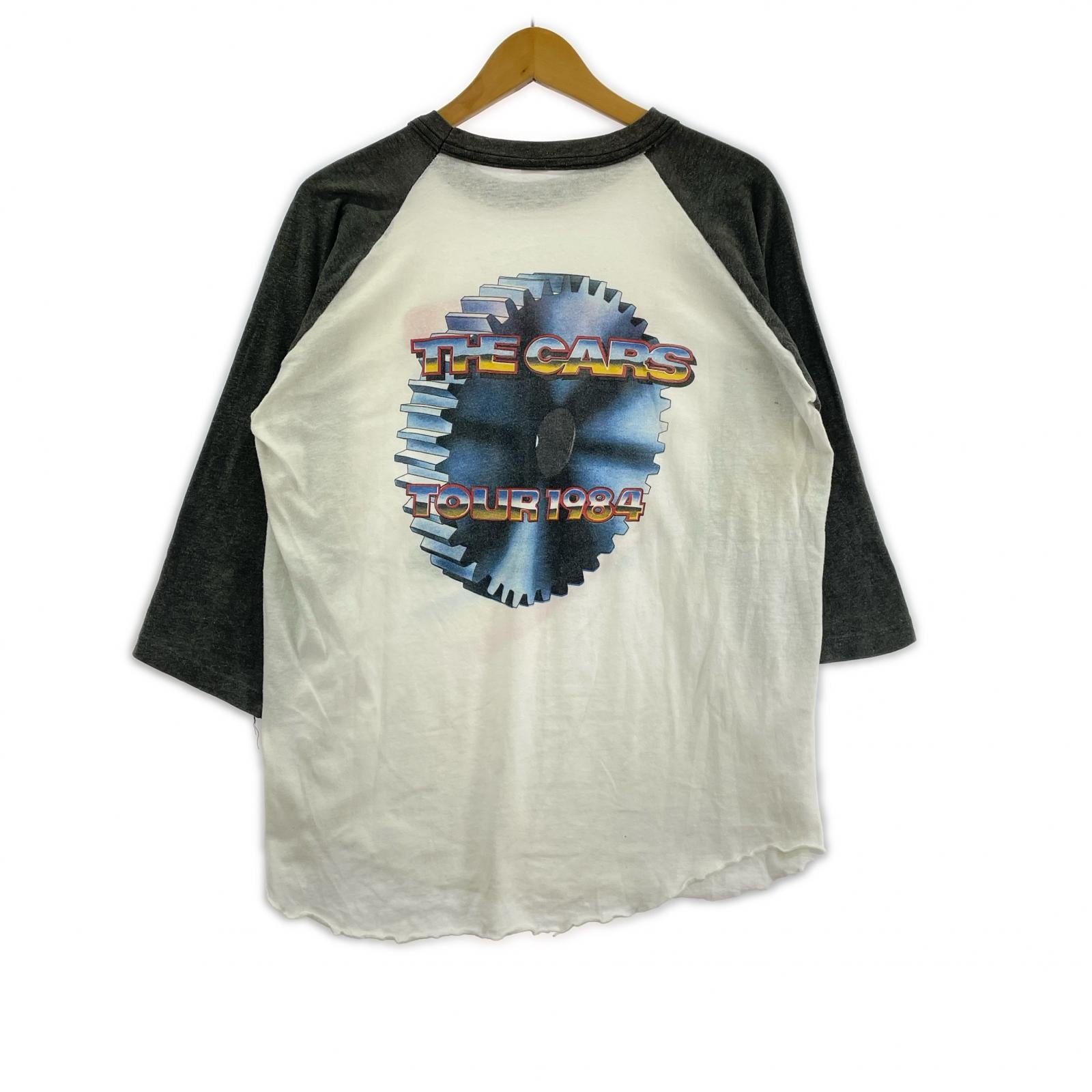 長袖Tシャツ 1984 THE CARS ラグラン ホワイト/ブラック