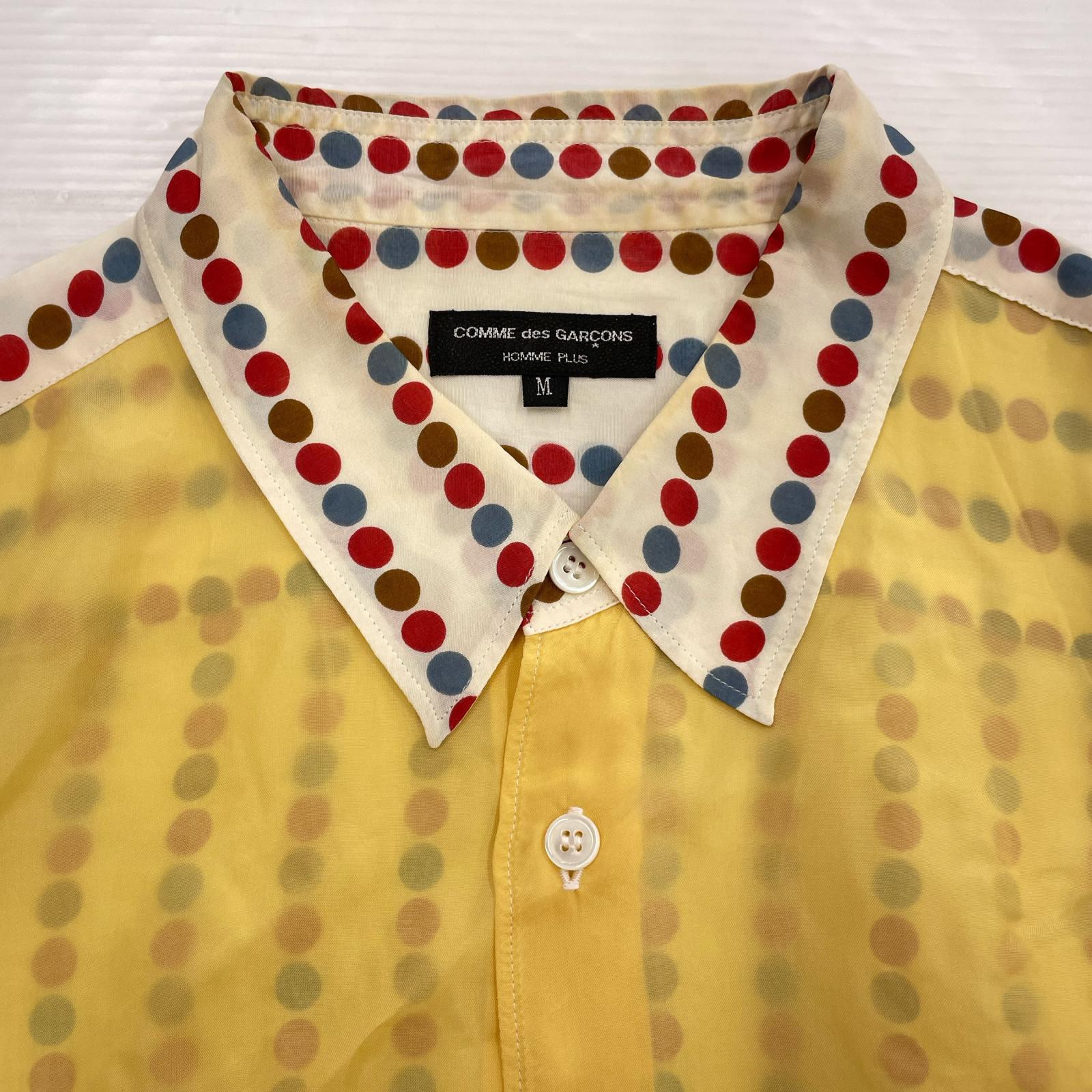 長袖シャツ HOMME PLUS 2001 PC-B054 M M イエロー