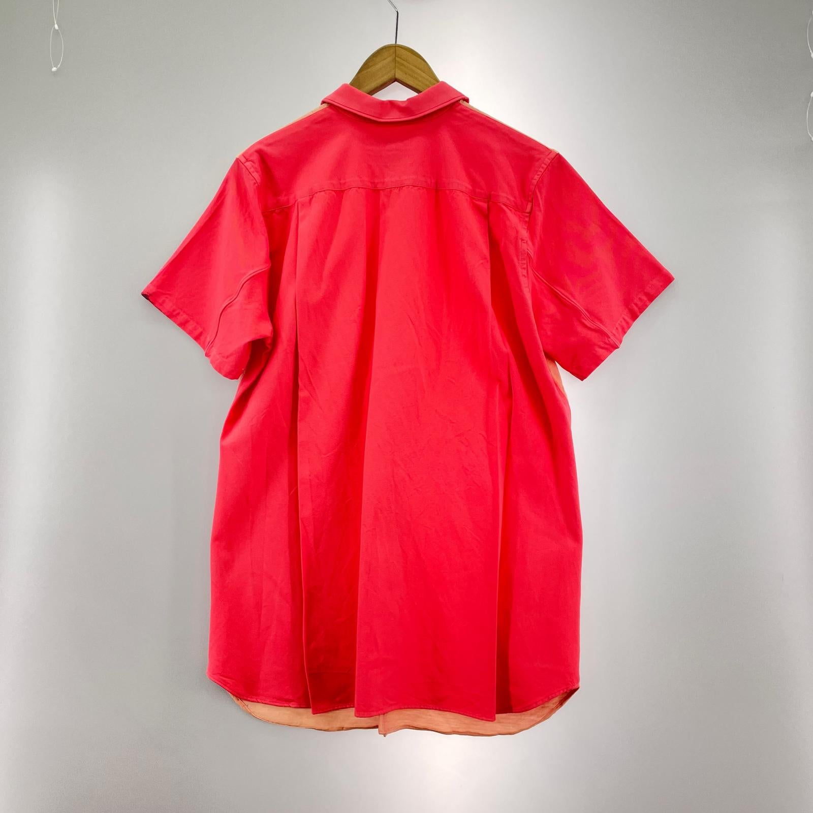 半袖シャツ SHIRT ジップアップシャツ ピンク S08099 M ピンク