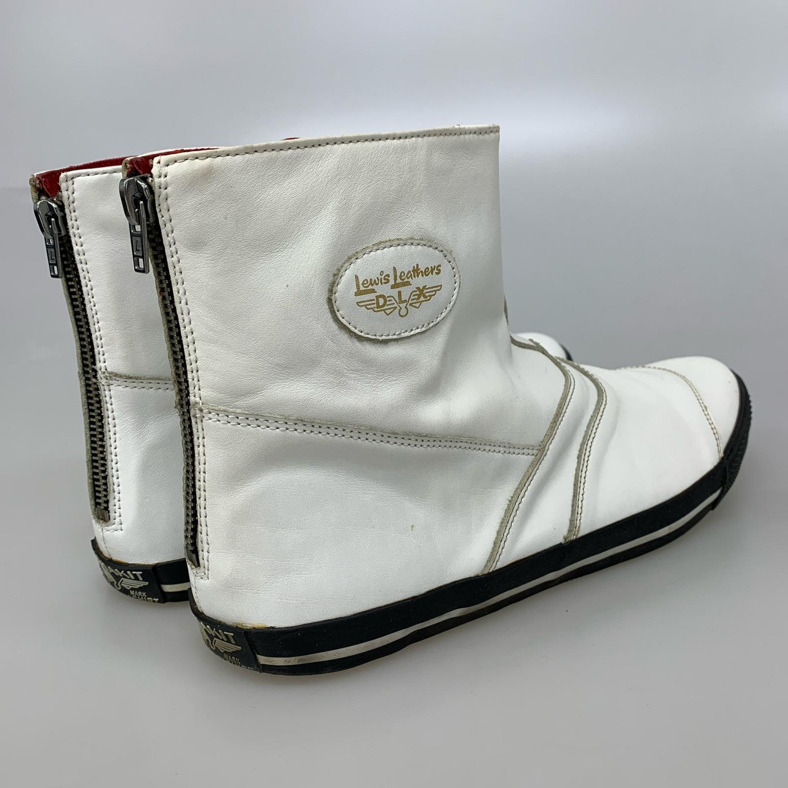 ブーツ HOMME DEUX Lewis Leathers ブーツ 白 44 44 ホワイト