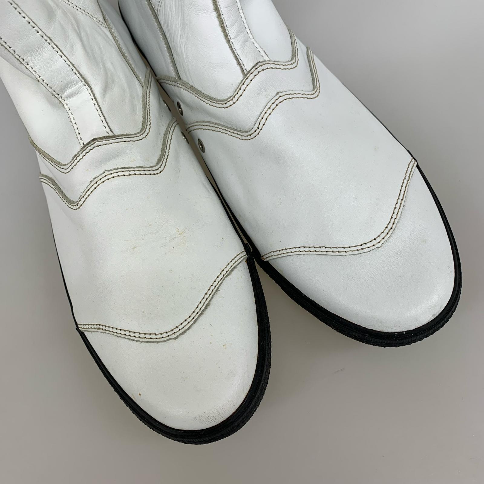 ブーツ HOMME DEUX Lewis Leathers ブーツ 白 44 44 ホワイト