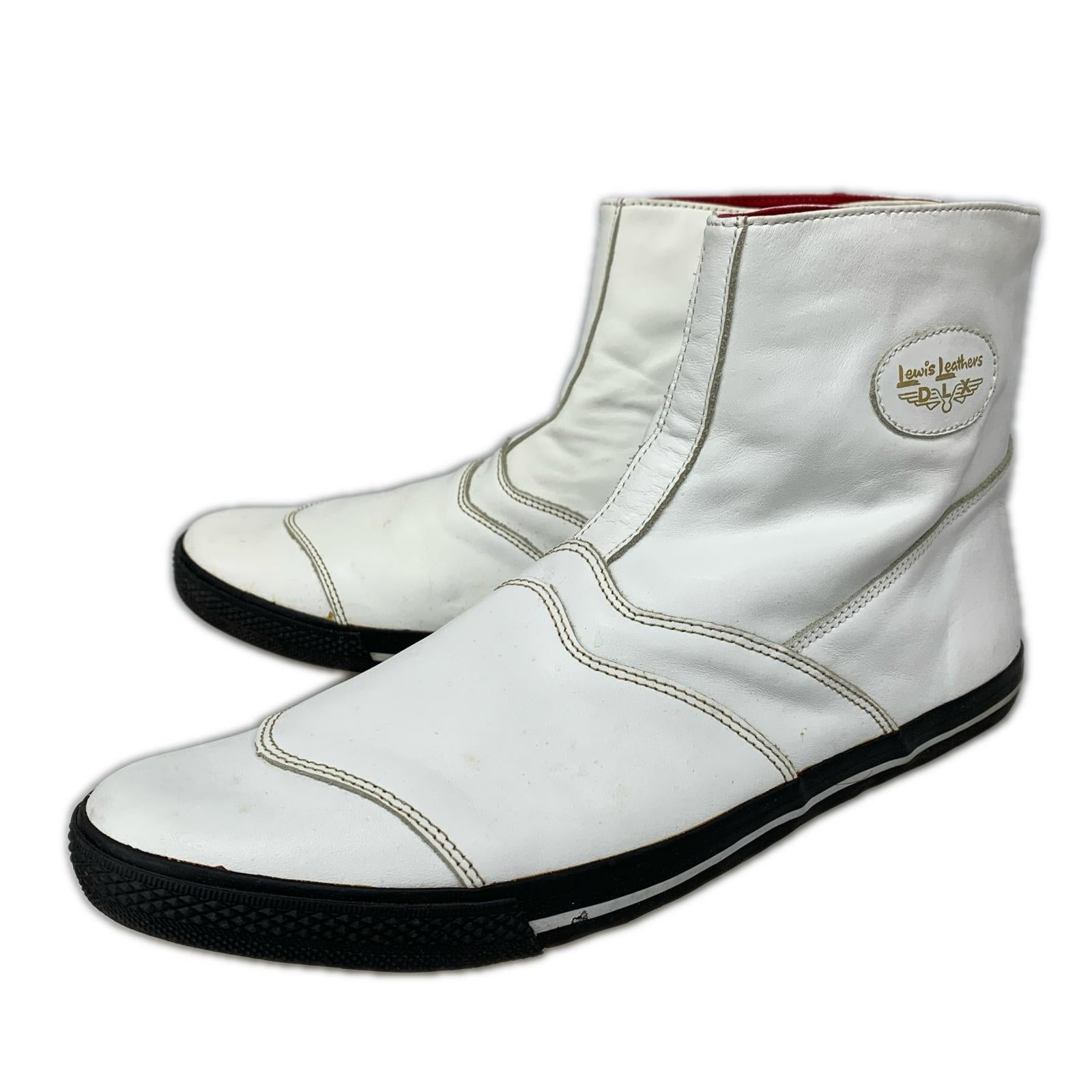 ブーツ HOMME DEUX Lewis Leathers ブーツ 白 44 44 ホワイト