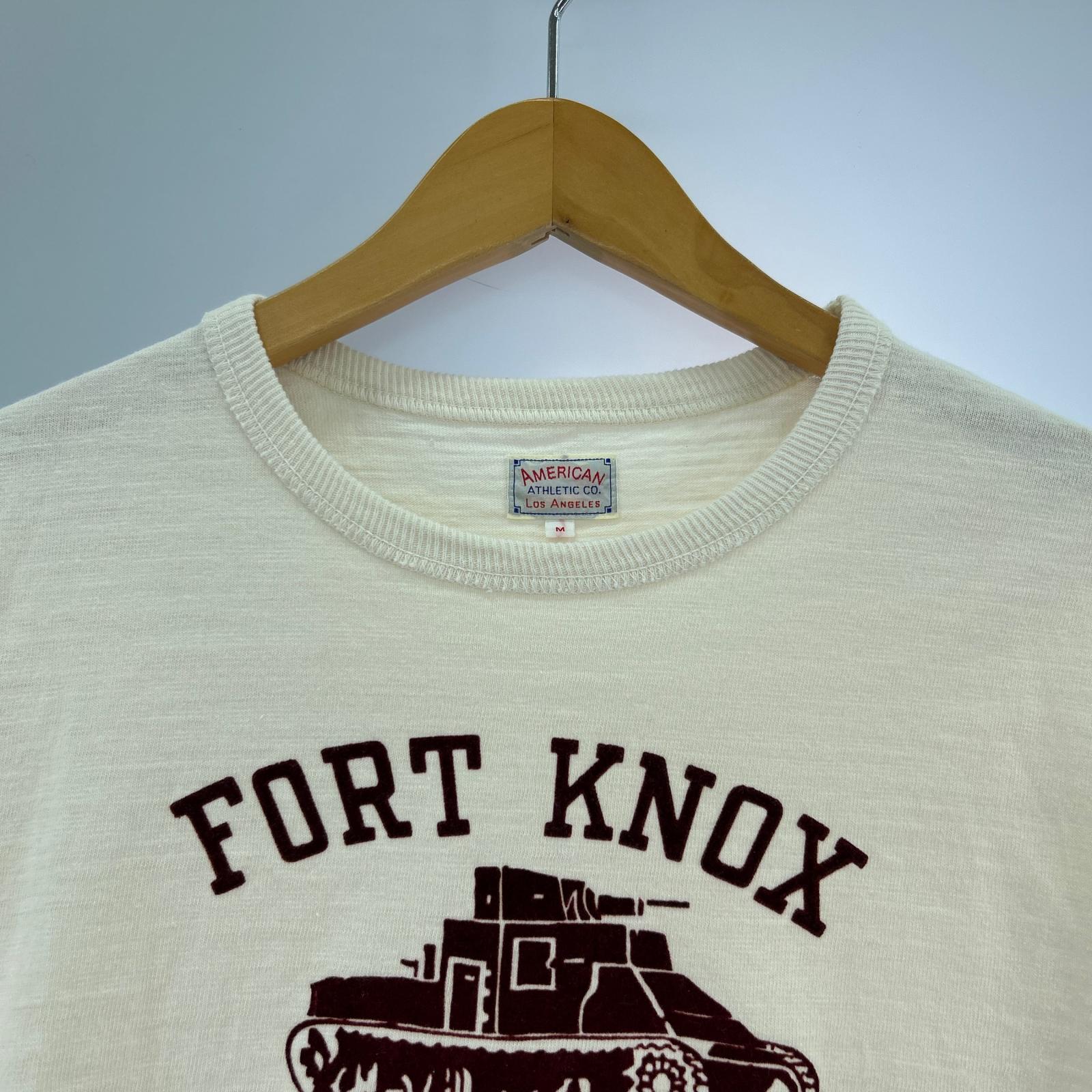 半袖Tシャツ S/Sフェルトカットソー ケンタッキー 戦車 白(M) M ホワイト