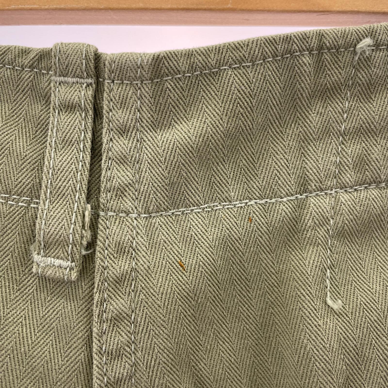 ショートパンツ カーゴショーツ ヘリンボーン (32) 34 カーキ