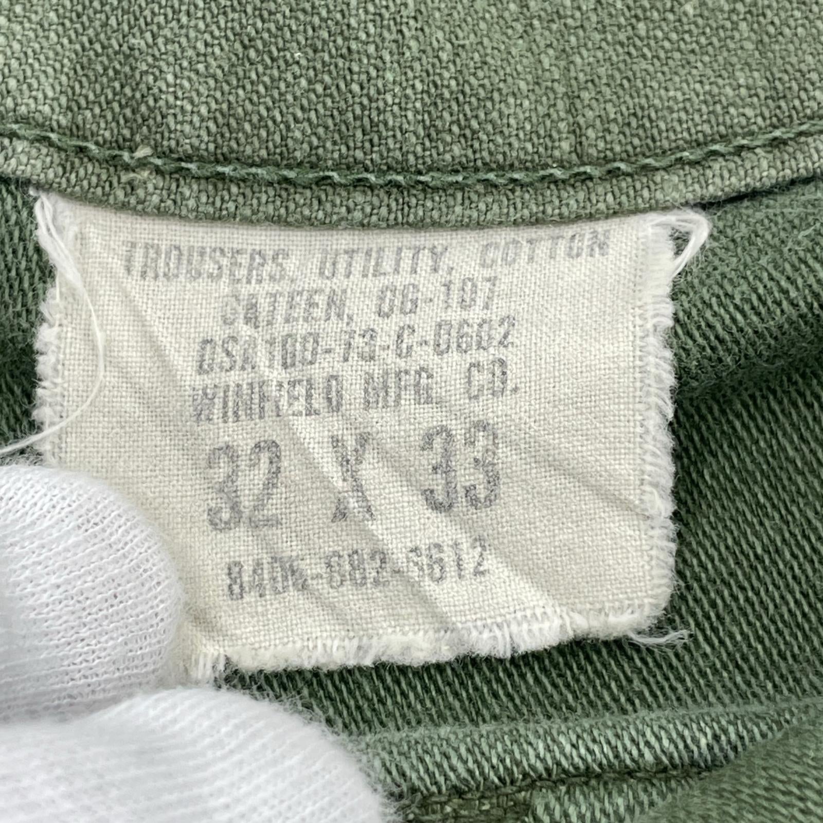 パンツ U.S.ARMY 70s ベイカーパンツ オリーブ