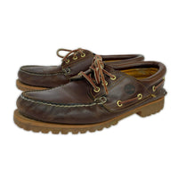 シューズ 3eye デッキシューズ ブラウン 27.5cm (US9 1/2 UK9 EU45) ブラウン