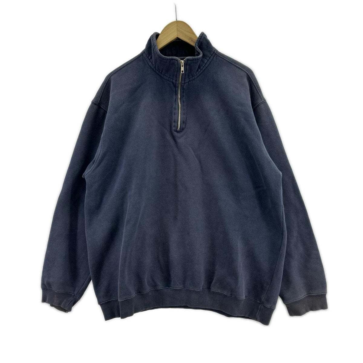 スウェット ハーフジップスウェット NVY M