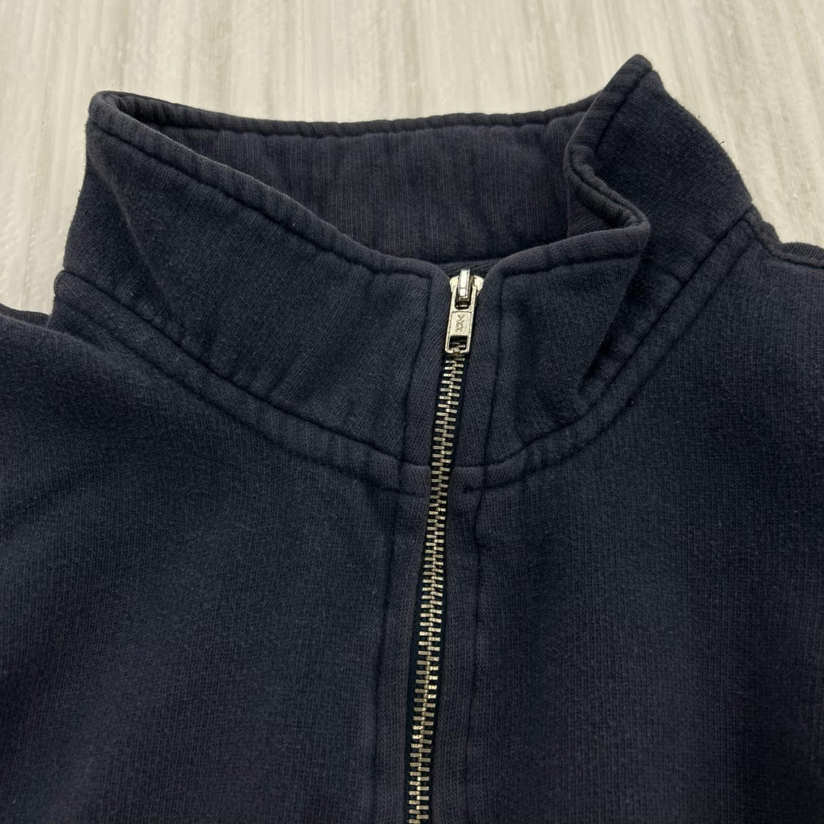 スウェット ハーフジップスウェット NVY M