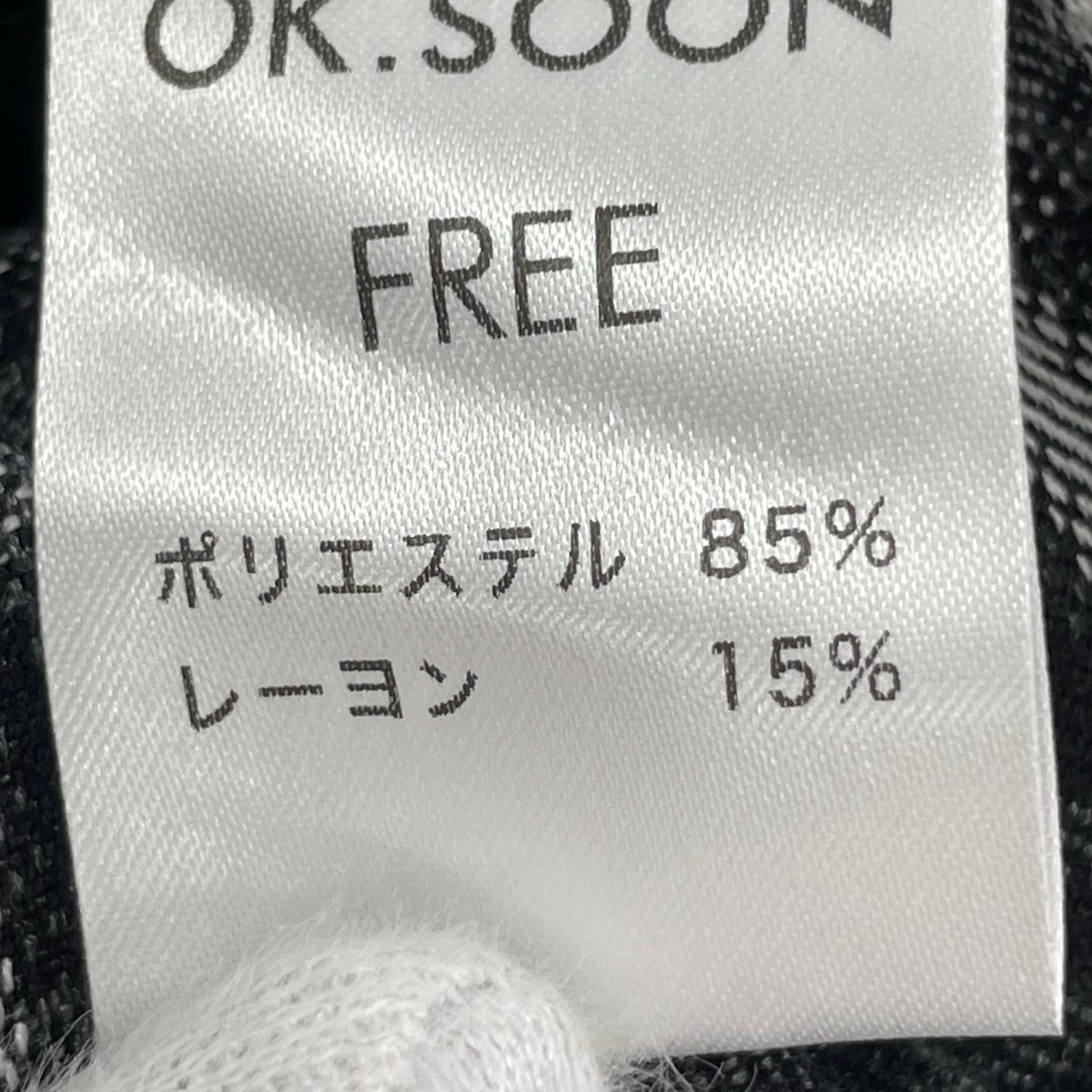 長袖シャツ OK.SOON チェックシャツ フリー ブラック