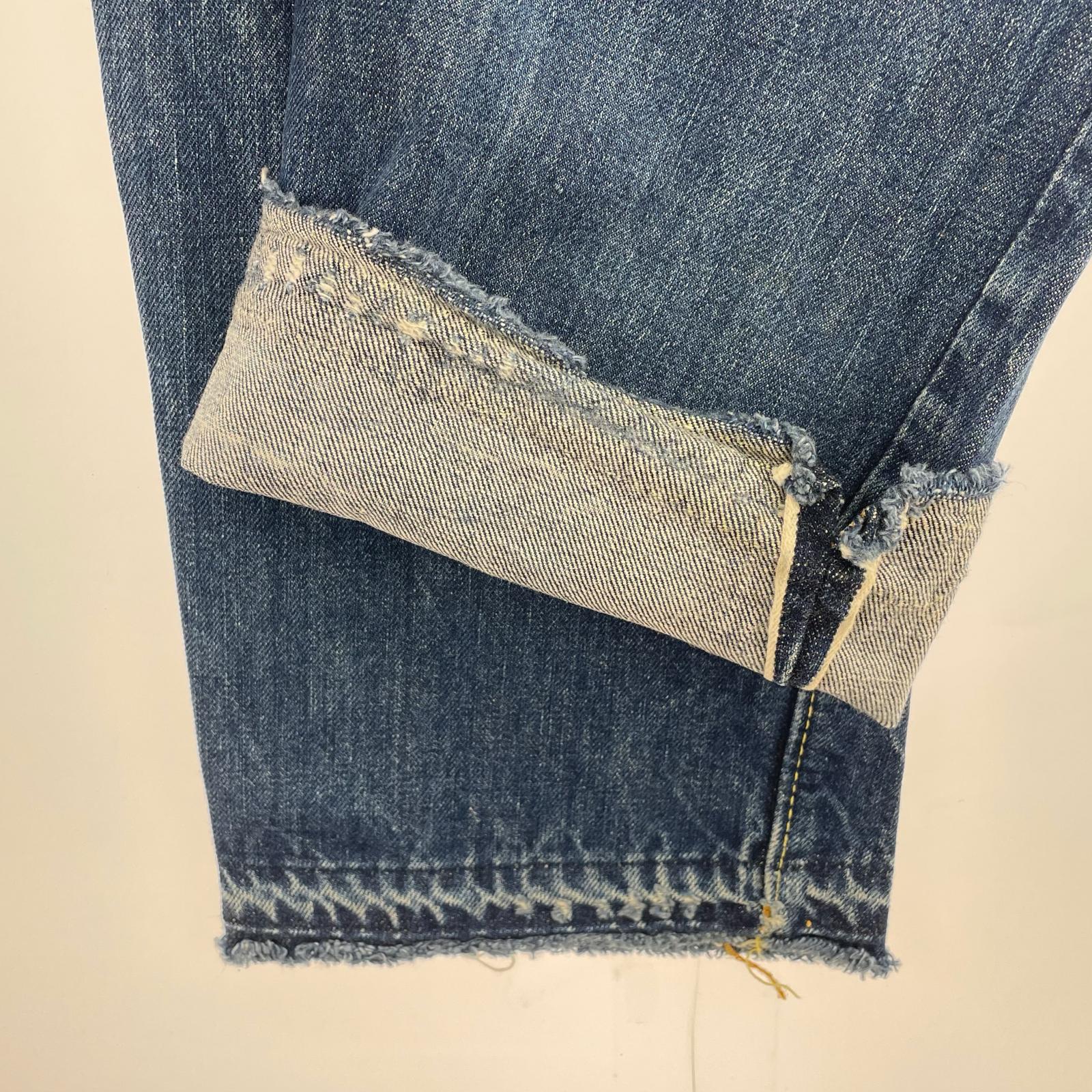デニムパンツ 70s/501/66/BIGE ネイビー