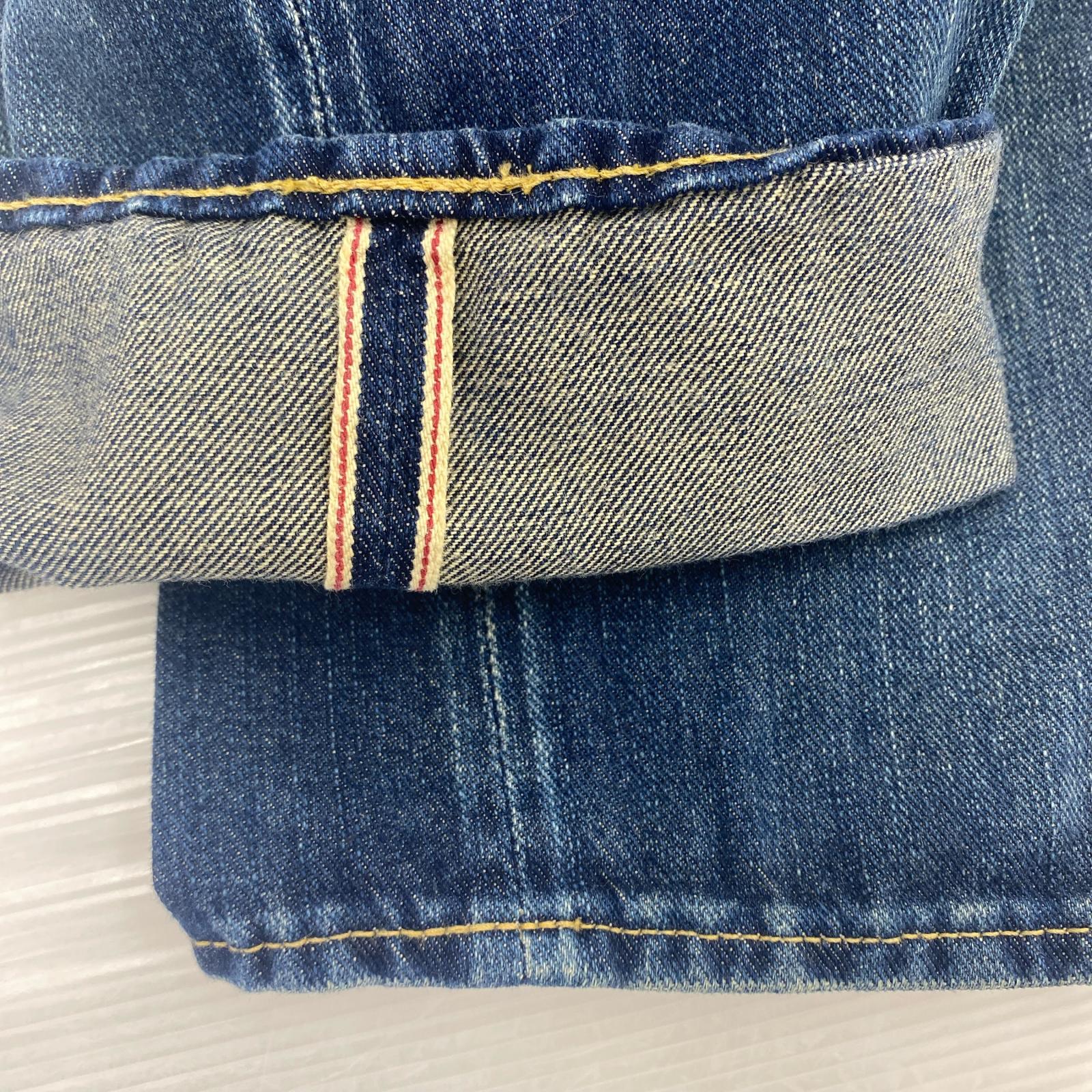 デニムパンツ RB加工 コースター セルビッチデニム スリムストレート インディゴ (34) 34 ネイビー