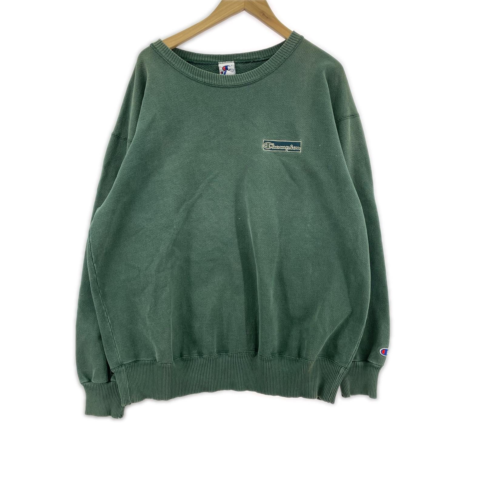 スウェット 90s/XL/グリーン/USA製 グリーン