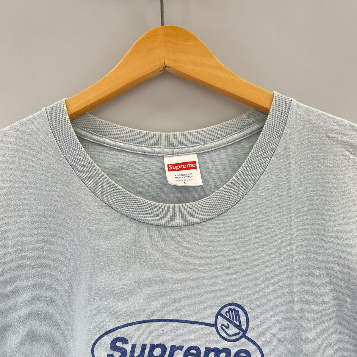 半袖Tシャツ 22FW Warning Tee 青 (L) L ブルー