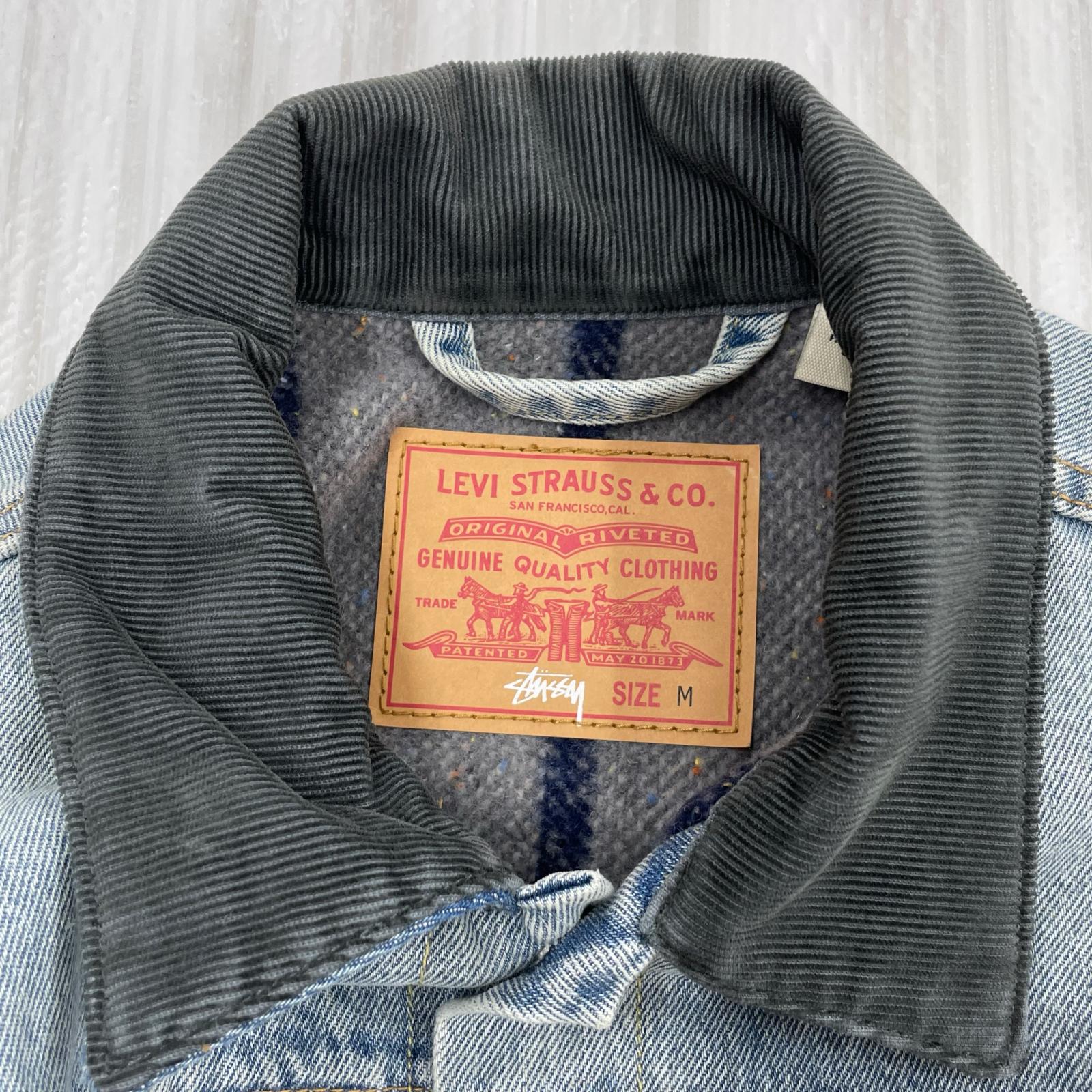 デニムジャケット ×Levi's Embossed Trucer Denim M M ブルー