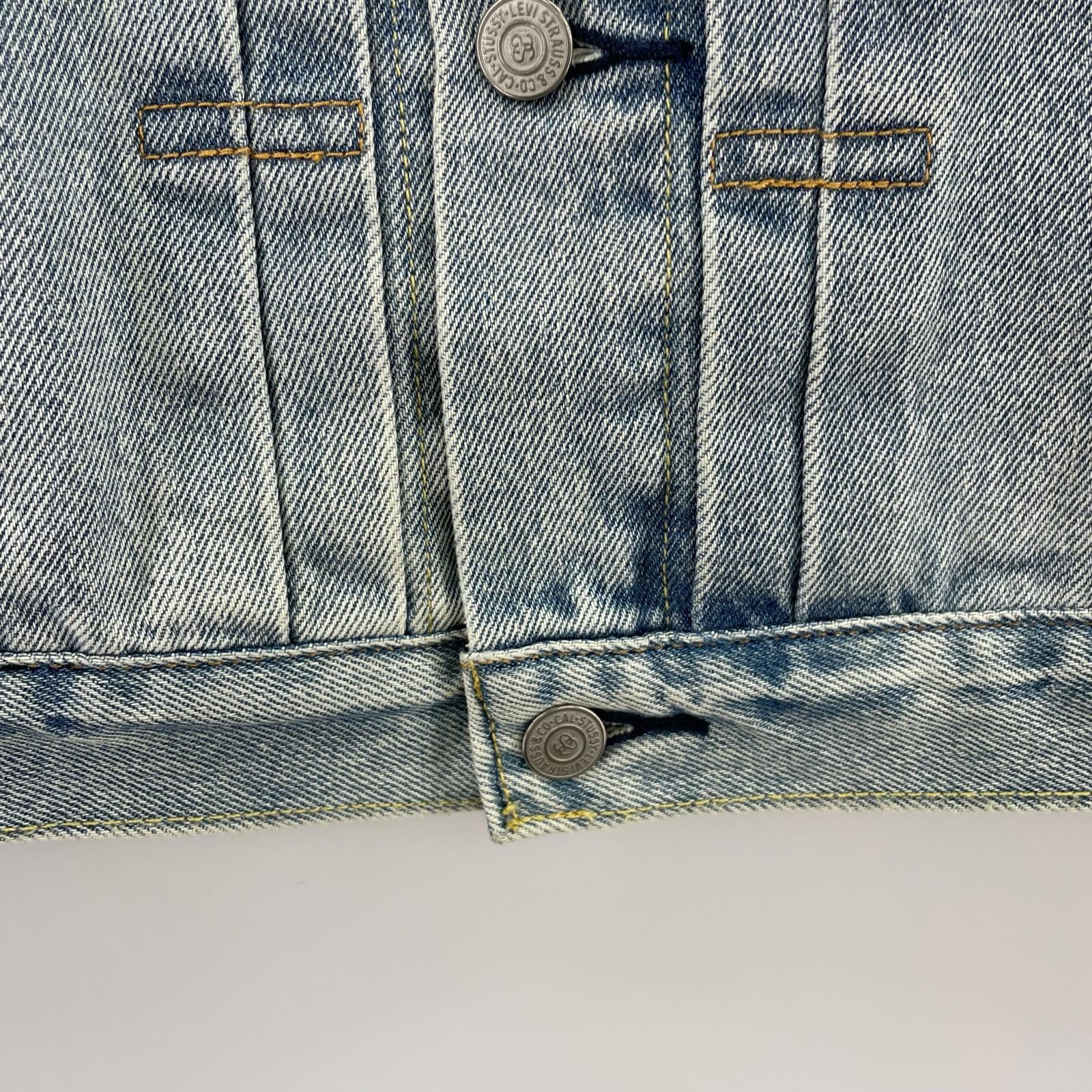 デニムジャケット ×Levi's Embossed Trucer Denim M M ブルー