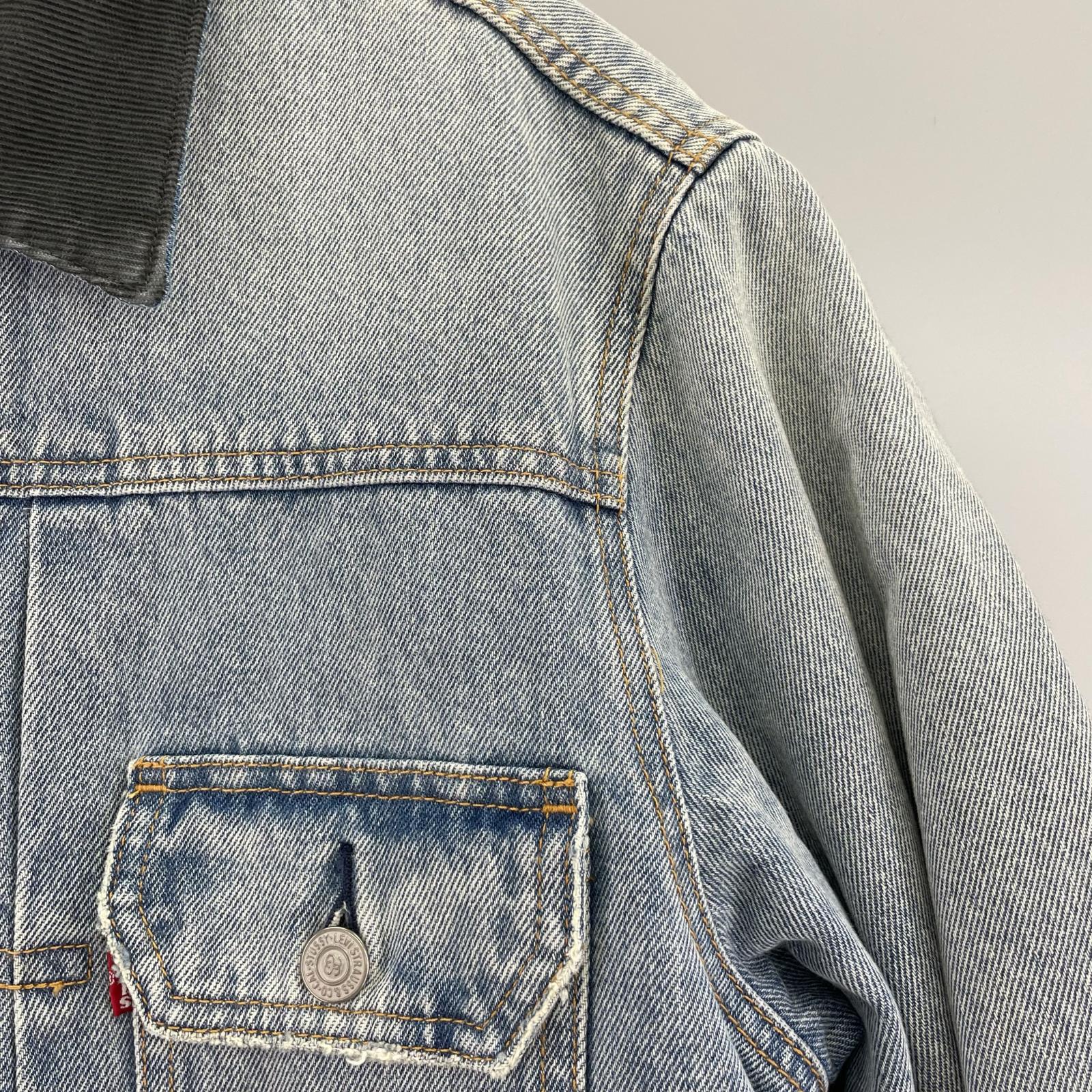 デニムジャケット ×Levi's Embossed Trucer Denim M M ブルー