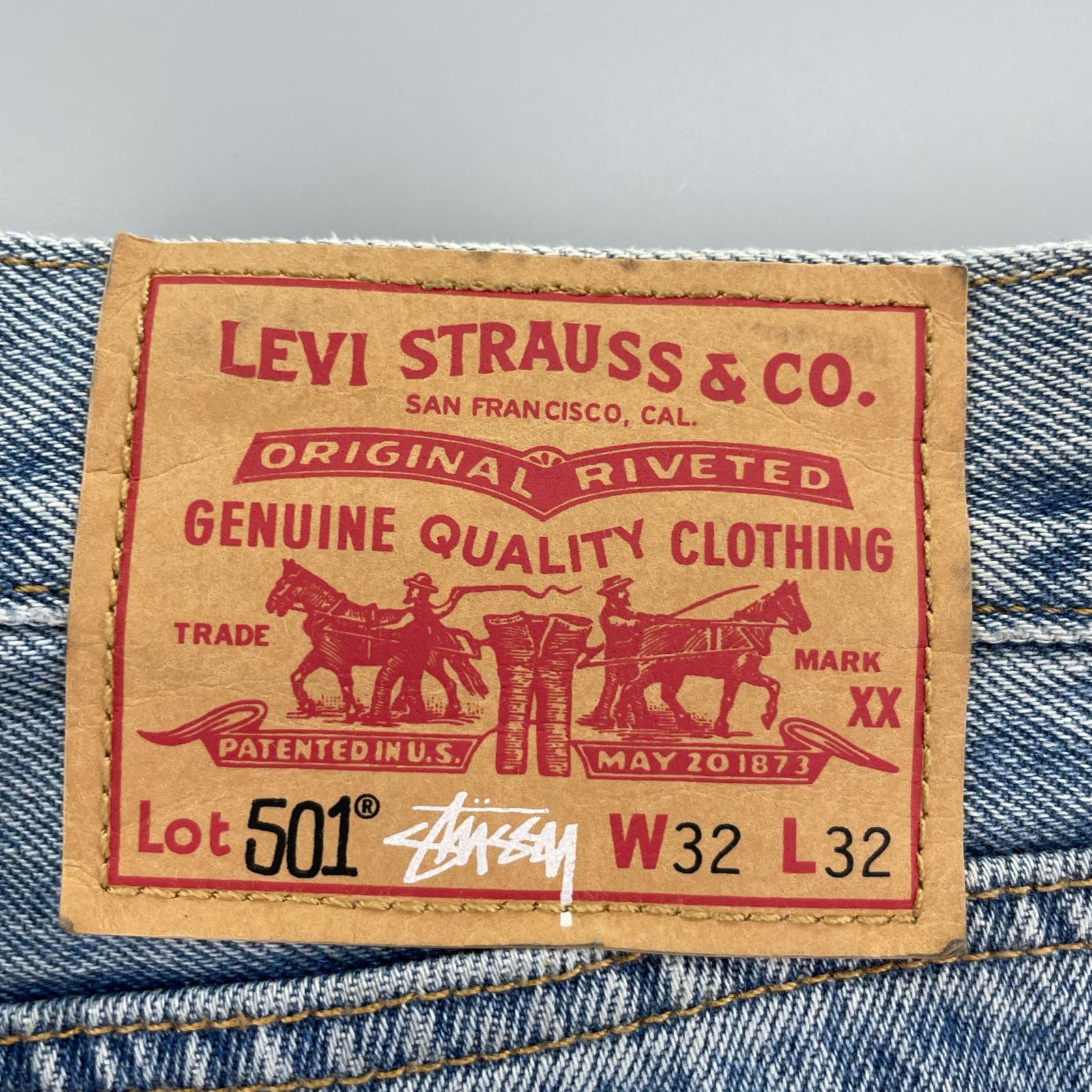 デニムパンツ ×Levi's EMBOSSED 501 W32 L32 32 ブルー