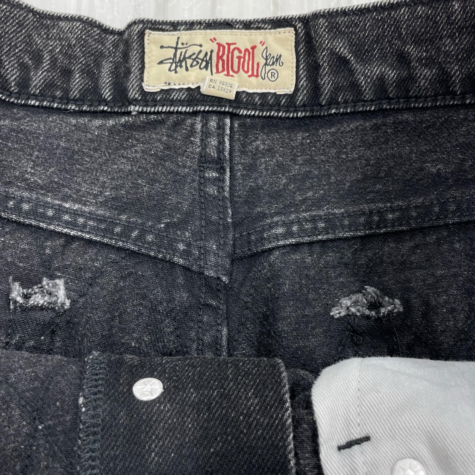 デニムパンツ BIG OL' JEAN QUILTED DENIM BLK W32 32 ブラック