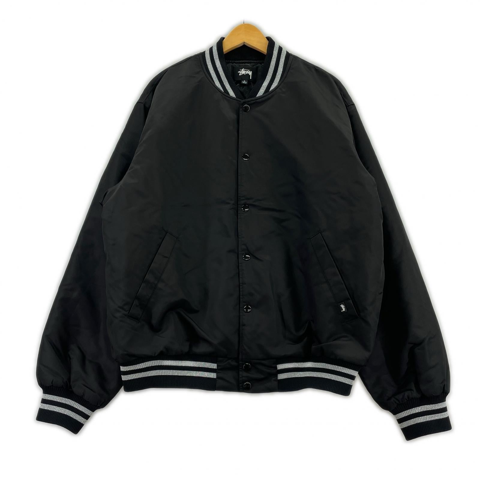 ブルゾン SEQUINS SATIN JACKET BLK L L ブラック