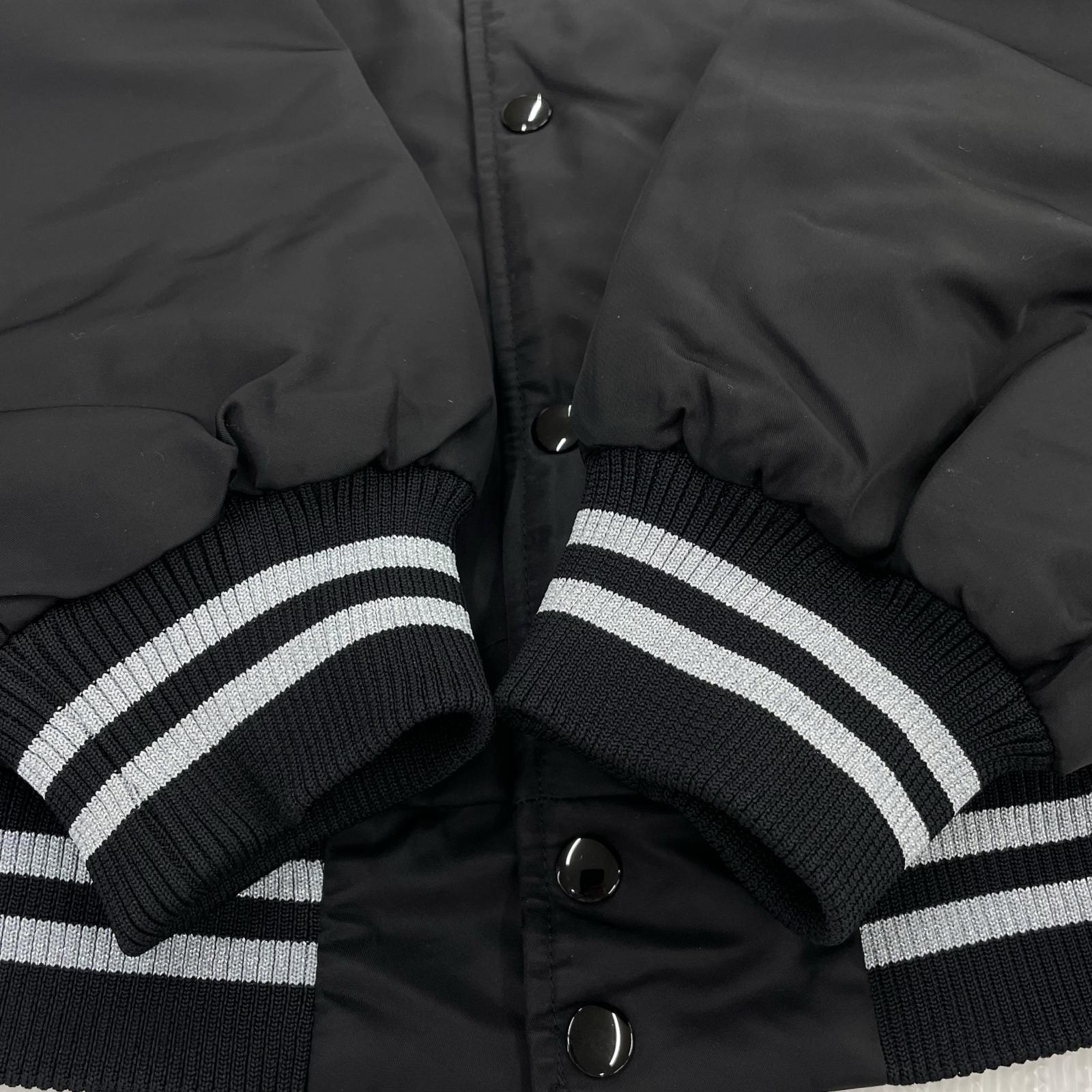 ブルゾン SEQUINS SATIN JACKET BLK L L ブラック