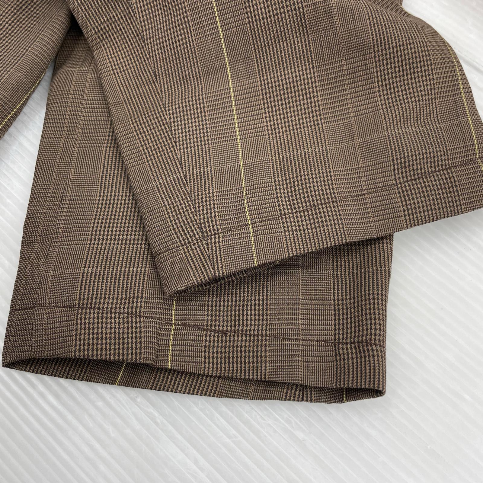 テーラードジャケット GLEN CHECK JACKET ブラウン 1 ブラウン