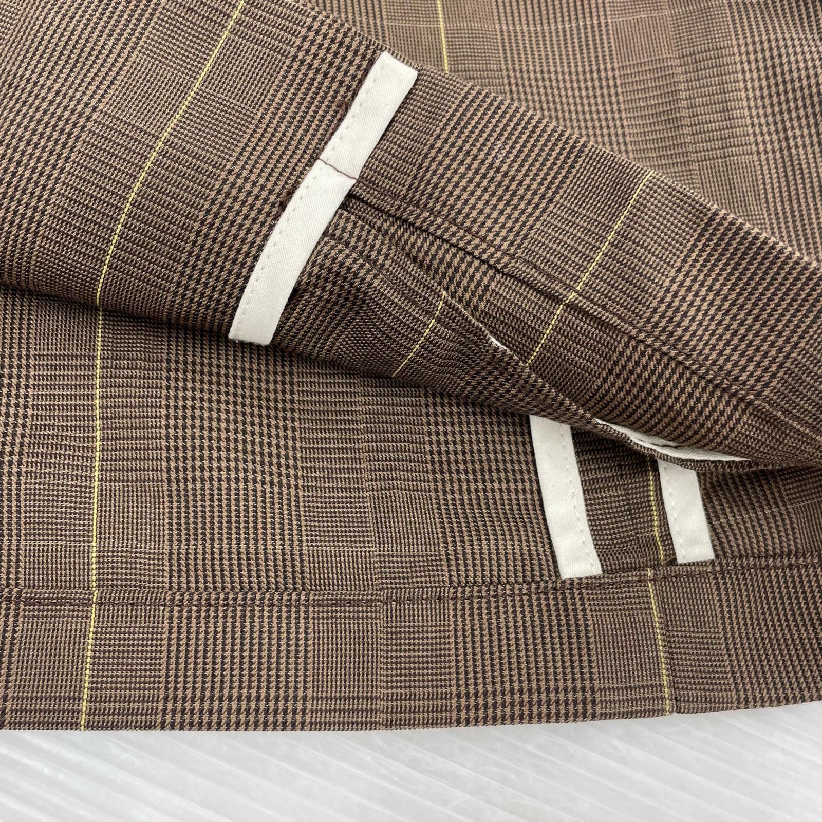 テーラードジャケット GLEN CHECK JACKET ブラウン 1 ブラウン