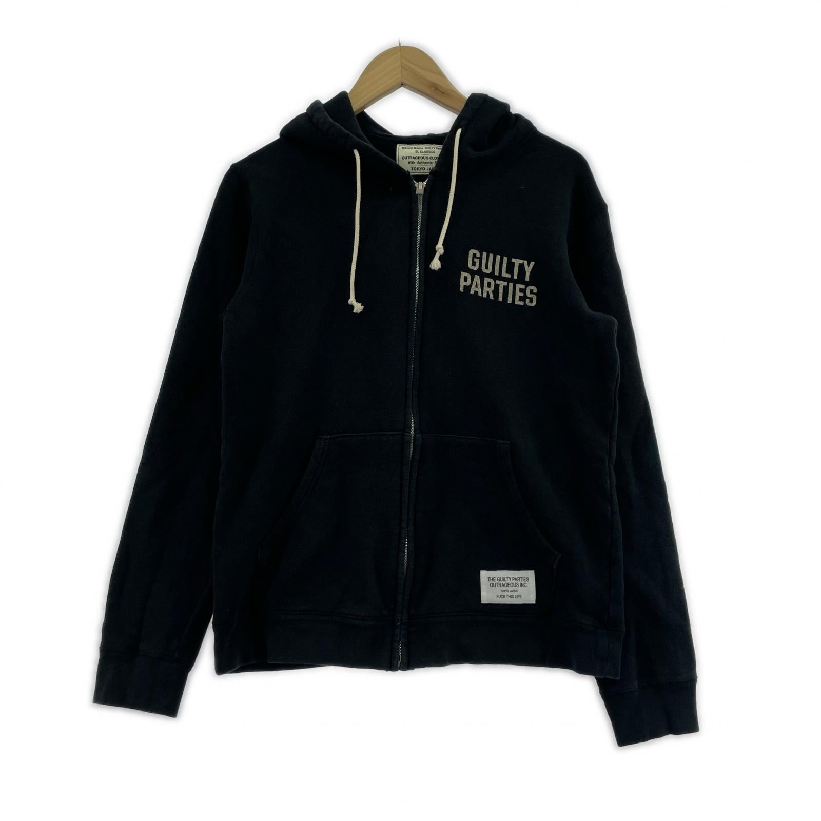 パーカー HE GUILTY PARTIES OUTRAGEOUS BLK M M ブラック