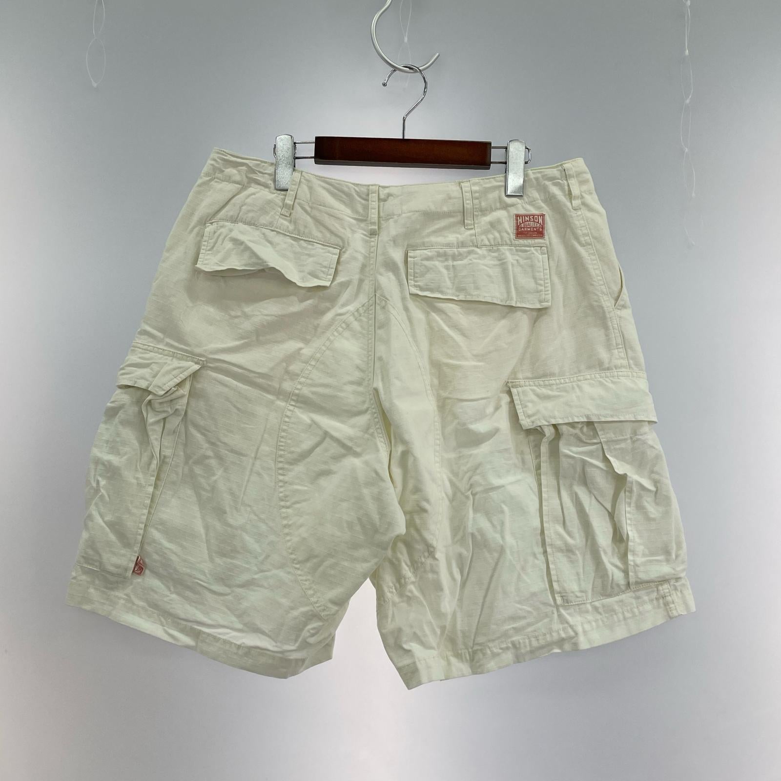 ショートパンツ HINSON カーゴ ホワイト L ホワイト