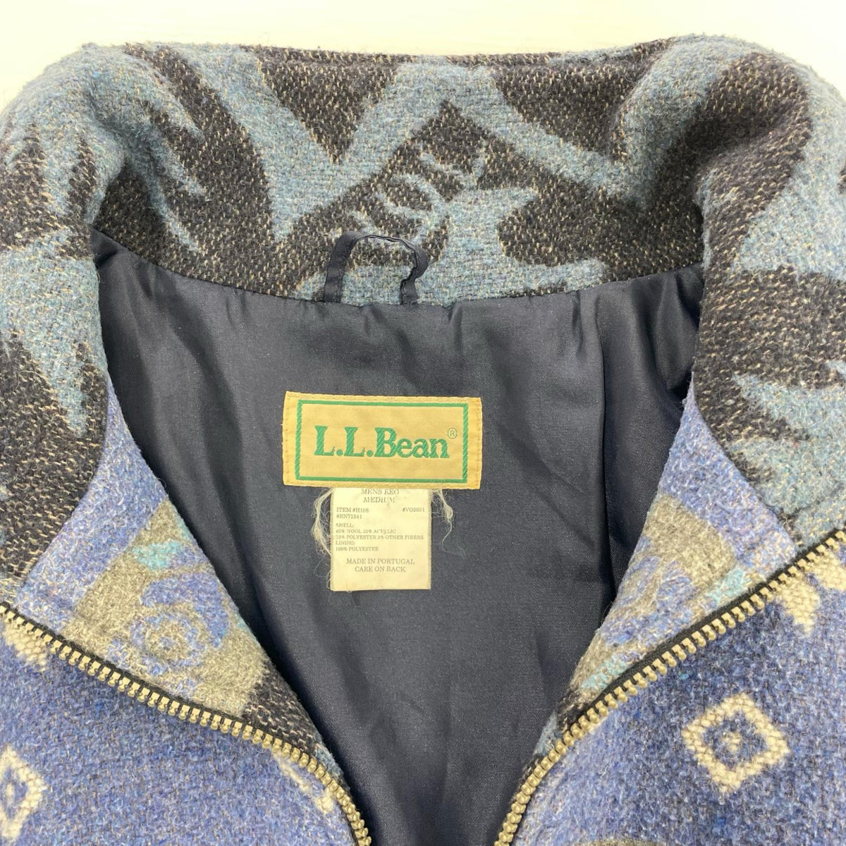 ジャケット 90s ノルディックハーフジッププルオーバー M NVY M