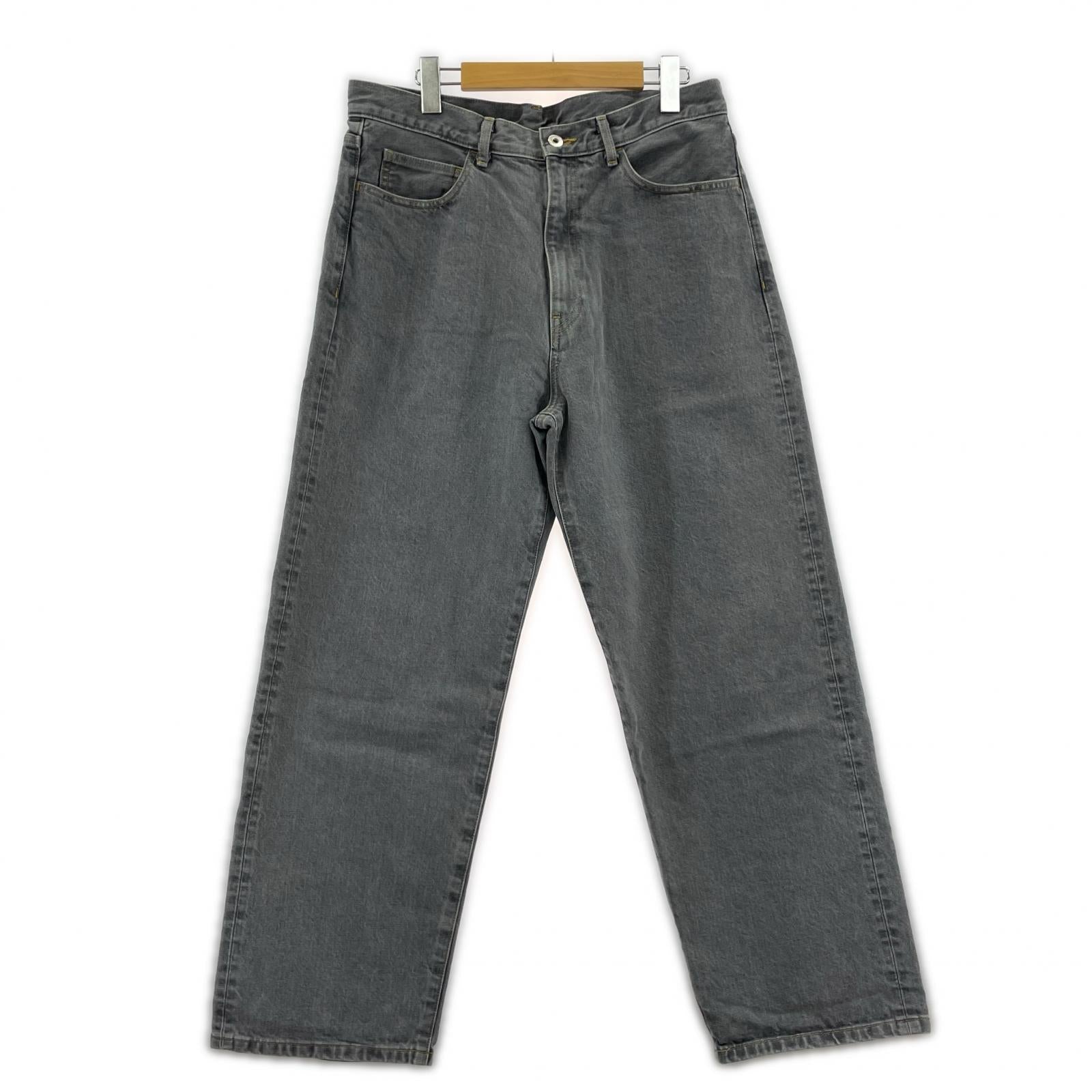 デニムパンツ 13.5oz デニム 5ポケット バギーテーパードパンツ 33 グレー